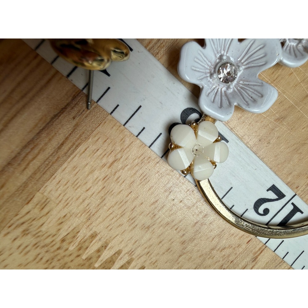 Floral Y2K Coquette Cottagecore Hoop Earrings from Juicy Couture - Picture 9 of 9